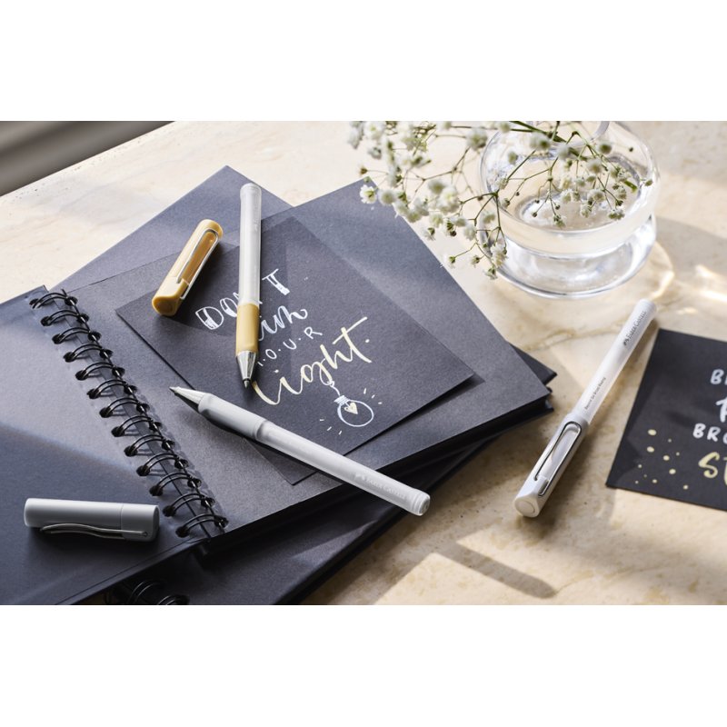 Faber-Castell Gelroller BEYOND, navulbaar, wit, 0,6 mm